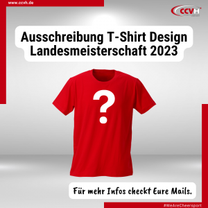 Ausschreibung für das T-Shirt Design der Landesmeisterschaft 2023