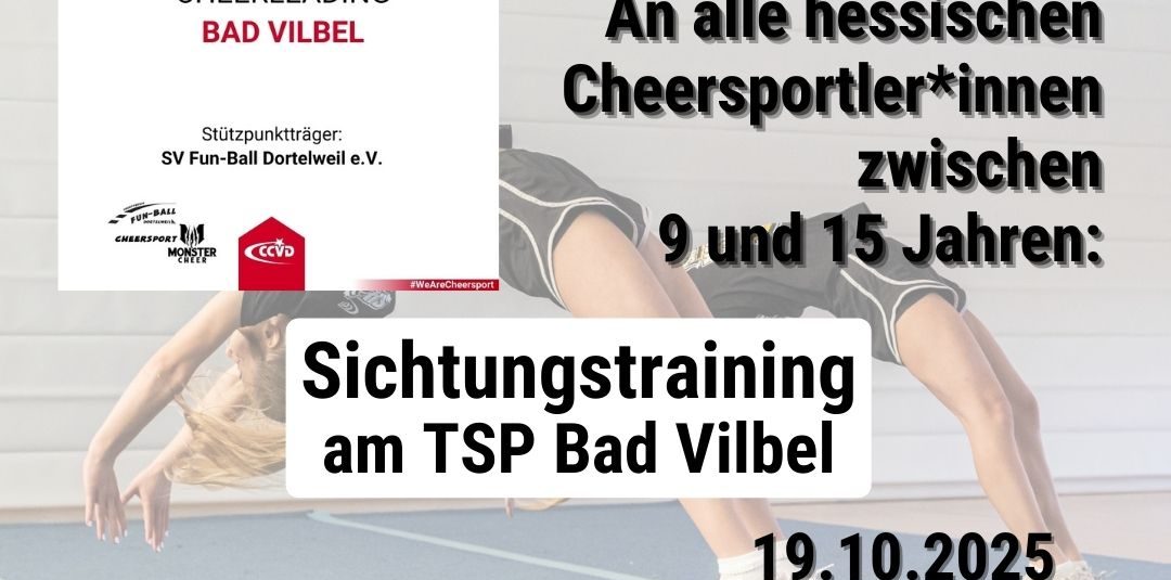 Sichtungstraining am TSP Bad Vilbel Sichtungstraining am TSP Bad Vilbel