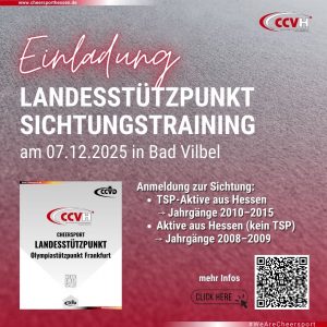 Landeskader – Einladung zur Sichtung